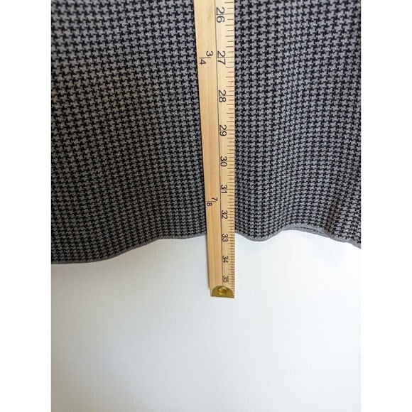 J JILL Sweater Dress Womens Size Petite M Gray Black Houndstooth Academia - Picture 10 of 10
